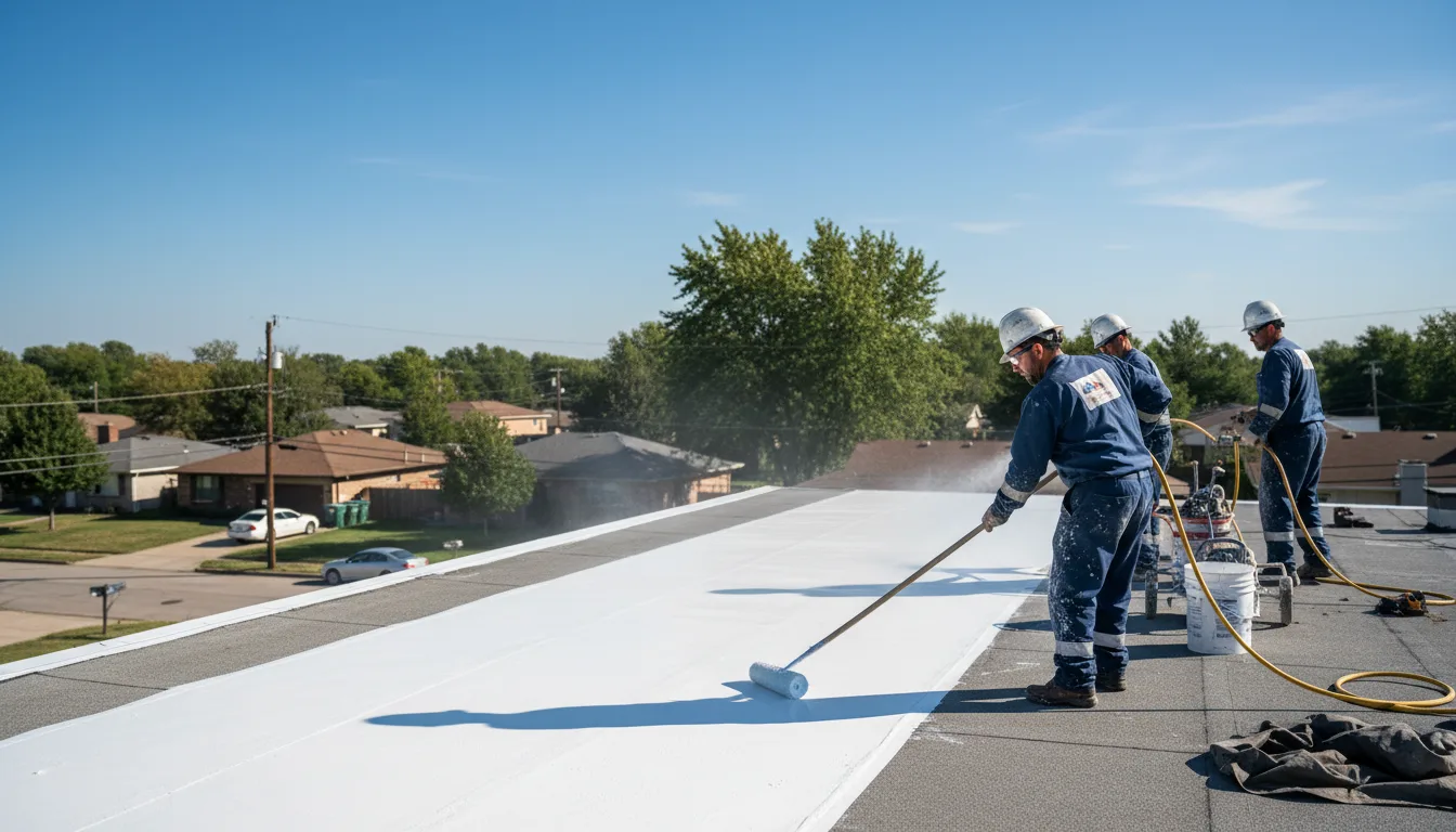 Commercial roof coating in Bell Gardens, CA near me